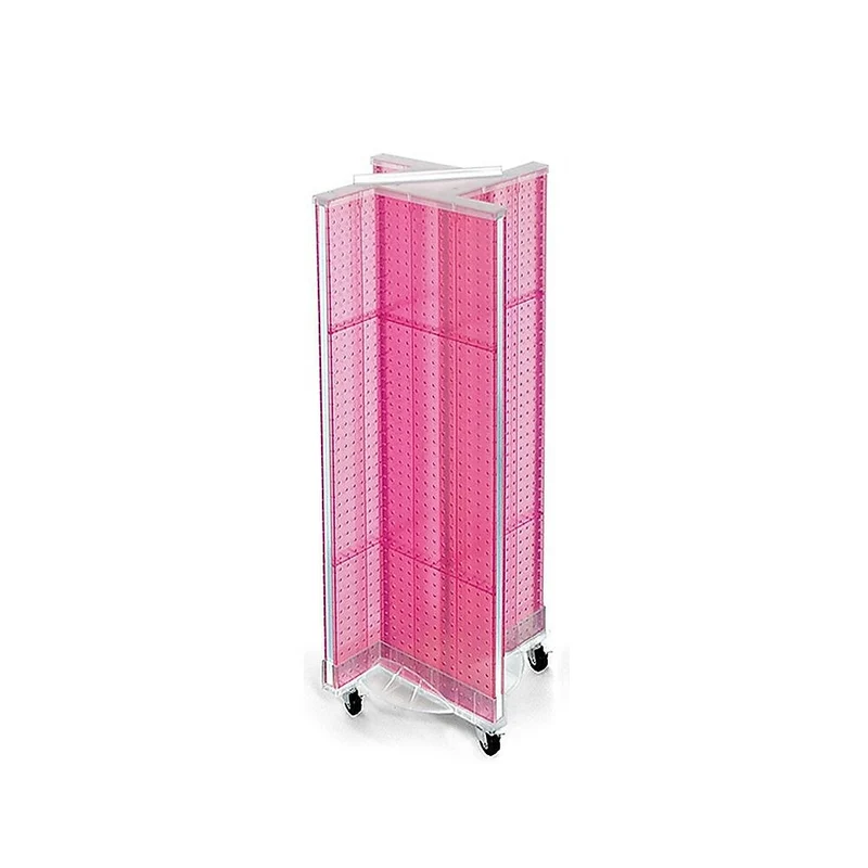 Azar Displays Pegboard Pinwheel Unit, 44" x 13.5", Pink (700443-PNK)