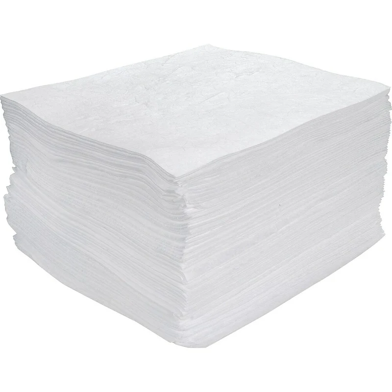 Zenith Safety – Feuilles d’absorbants économiques, huile seulement, moyen, 100/paquet