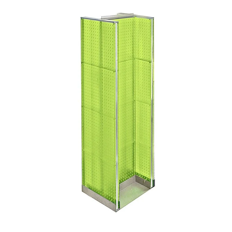 Azar Displays Pegboard Floor Display H-Spinner, 60" x 16", Green (700430-GRE)