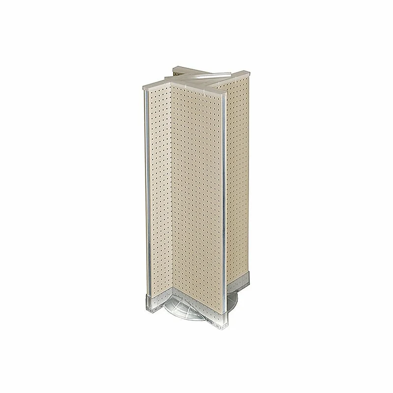 Azar Displays Plastic Pegboard Pinwheel Unit, 13.5" x 44", Almond (700444-ALM)