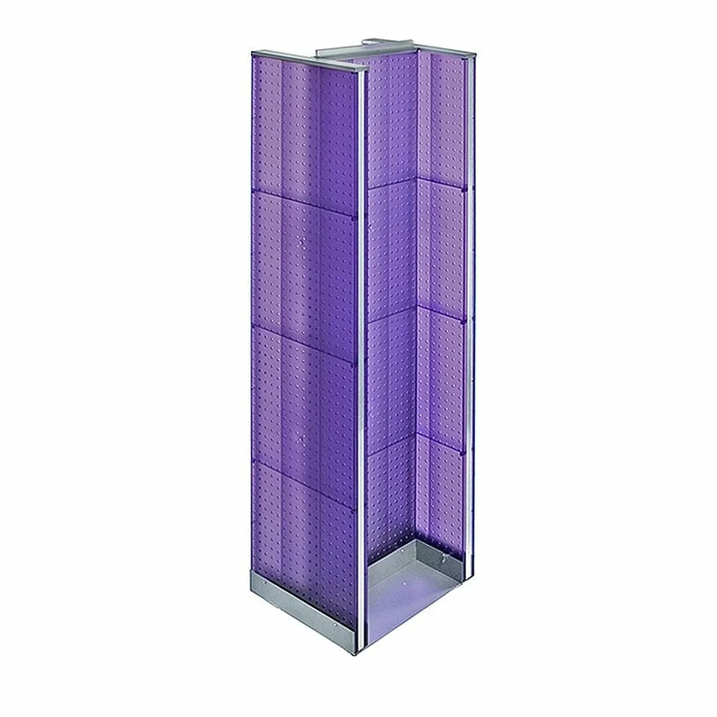 Azar Displays Pegboard Floor Display H-Spinner, 60" x 16", Purple (700430-PUR)