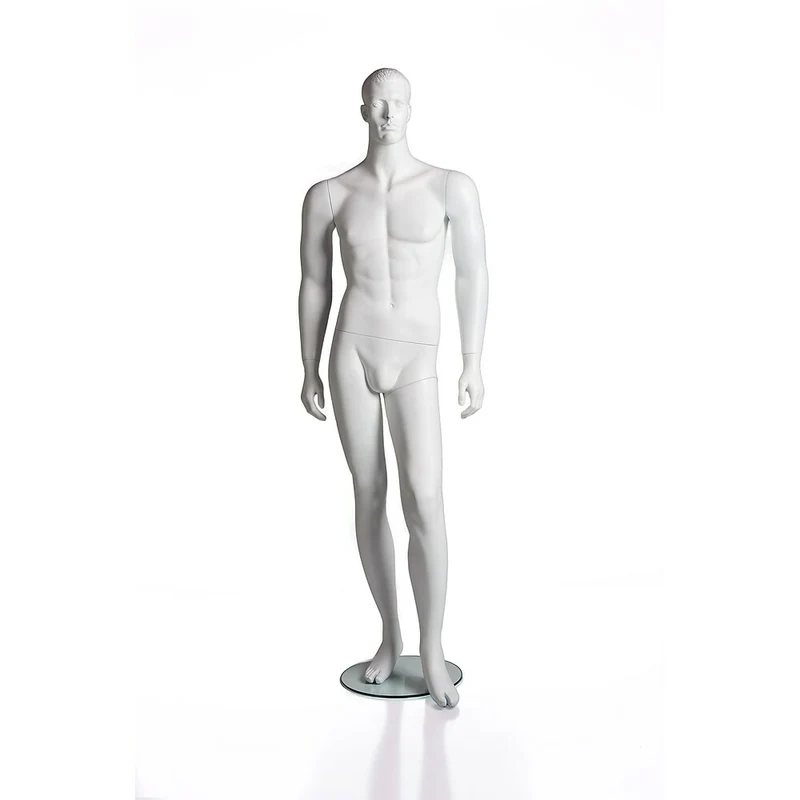 Can-Bramar RP Full Adult Male Mannequin, Matte White