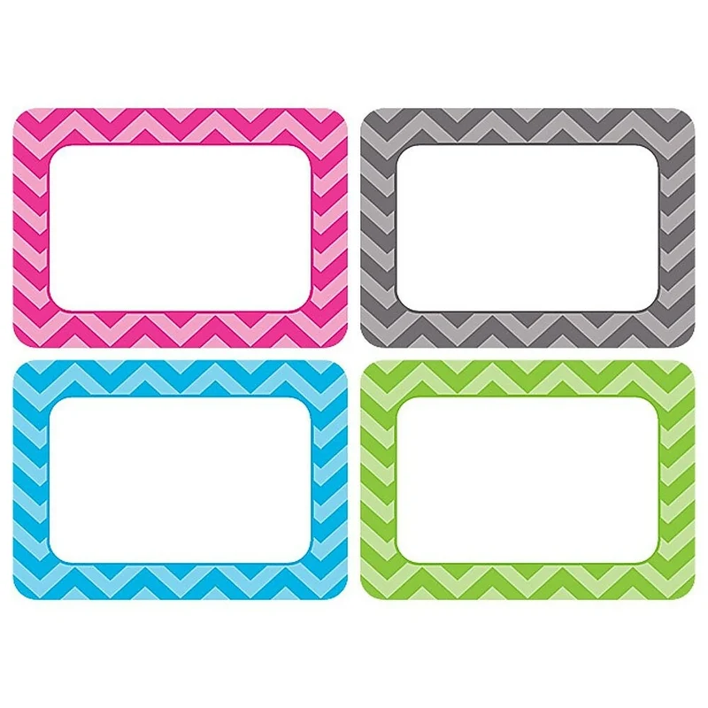 Ressources créées par l'enseignant Toutes les plaques/étiquettes nominatives 3 1/2" x 2 1/2" Chevron Multi-Pack