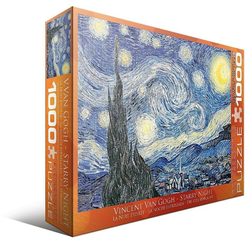 Starry Night by Vincent Van Gogh Puzzle, 1000 Pieces