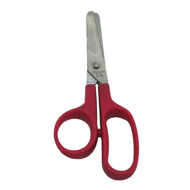 Charles Leonard Blunt Tip Kid's Scissors, 5", Red, 36 Pack