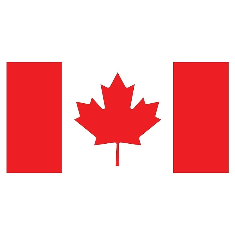 Canada Triple Knit Poly Flag, 72" x 144"