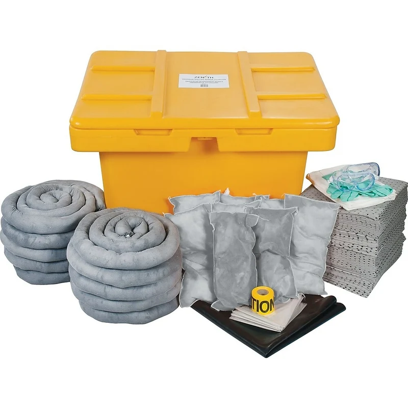 Zenith Safety 97-Gallon Spill Kits, Universal, With Mobile locker