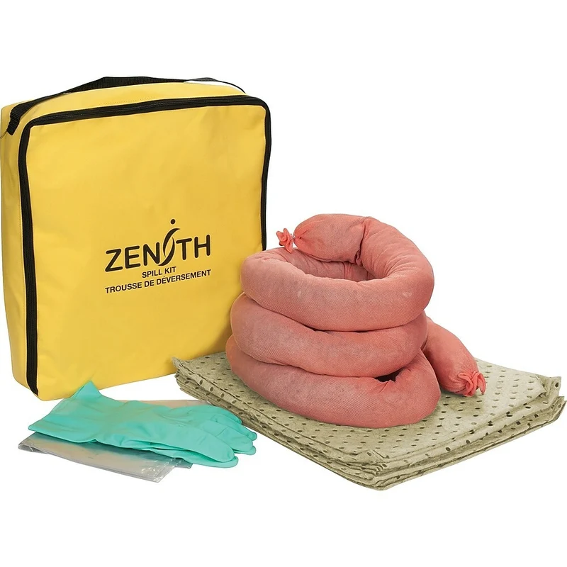 Zenith Safety 5-Gallon Economy Spill Kits, Hazmat, With Nylon Bag