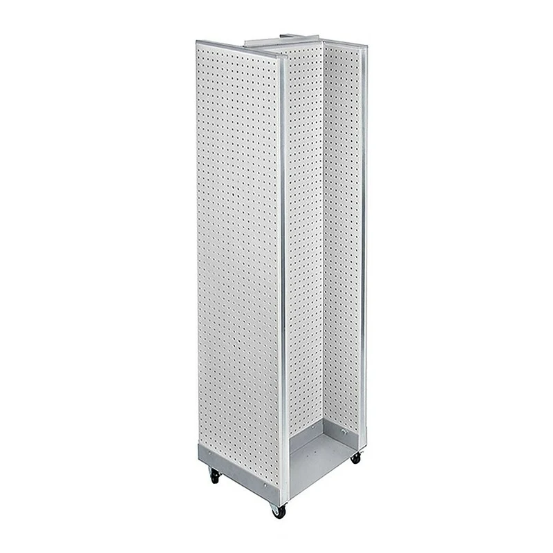 Azar Displays – Présentoir de plancher en H, 60 x 16 po, blanc (700431-WHT)