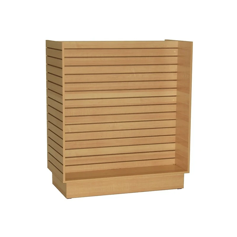 Can-Bramar Econoline Slatwall Merchandiser, 48" x 24" x 54", Maple