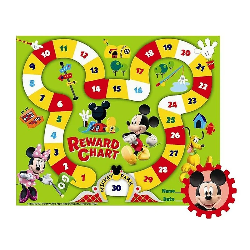 Eureka Mini Reward Charts Mickey Mouse Clubhouse Mickey Park, 108 Pack (EU-837036)
