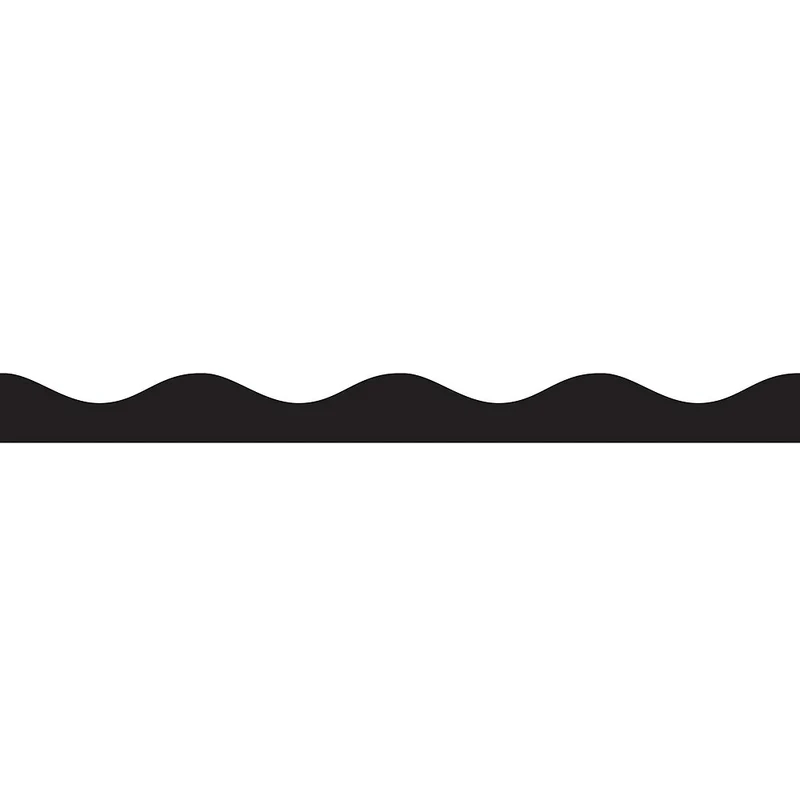 Ashley 12' Solid Colour Magnetic Border, Black, 72 Pack