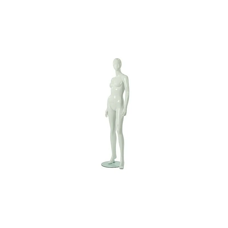 Mannequin femme adulte abstrait de la collection RP, blanc lustré (RPFA 1)