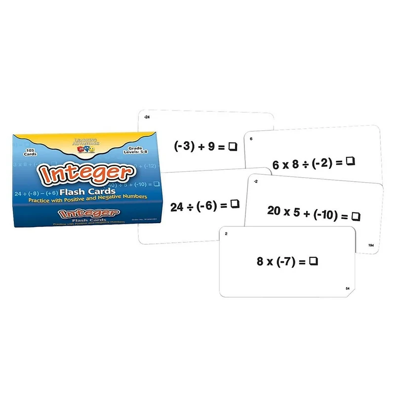Carte Flash Learning Advantage, nombre entier