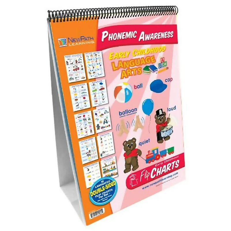 New Path Learning Curriculum Mastery Early Childhood ELA Ready Flip Chart, Conscience phonémique