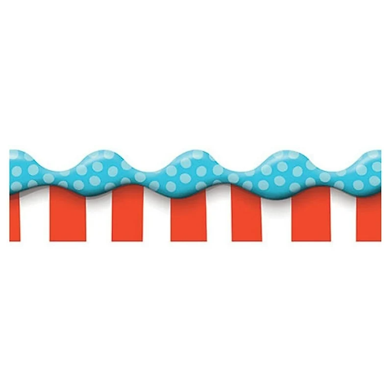 Eureka 37" x 3.25" Dimensional Look Extra Wide Deco Trim, Dr. Seuss , 36 Pack