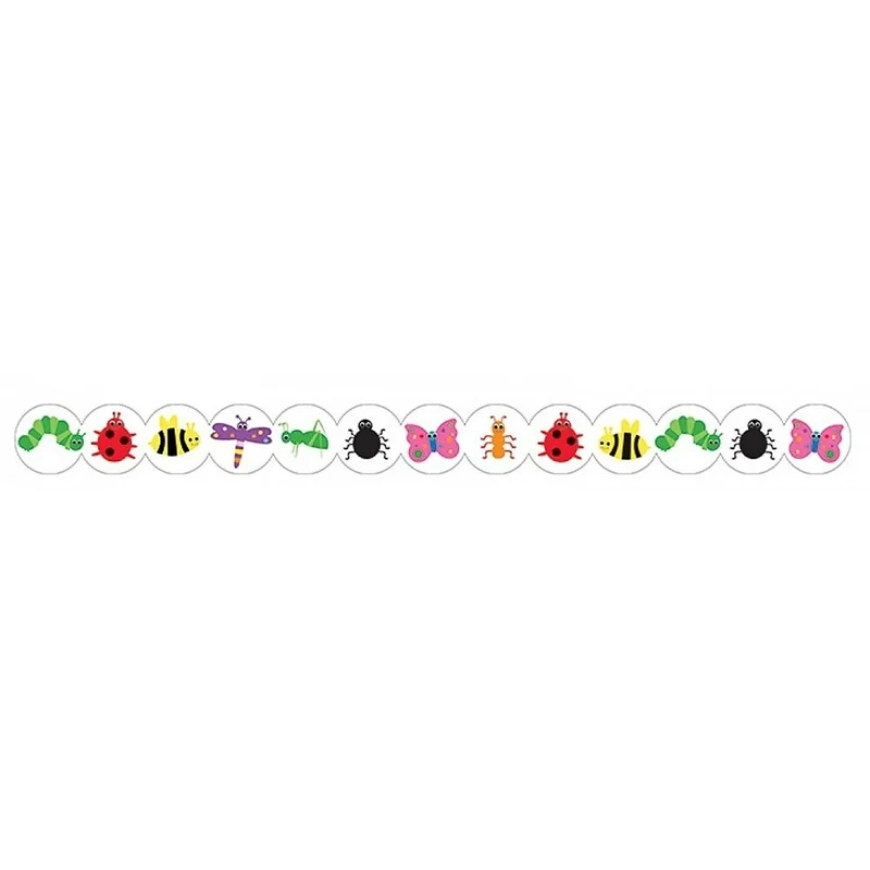 Bordure de classe découpée à l'emporte-pièce de 36 pi Hygloss, insectes, paquet de 72