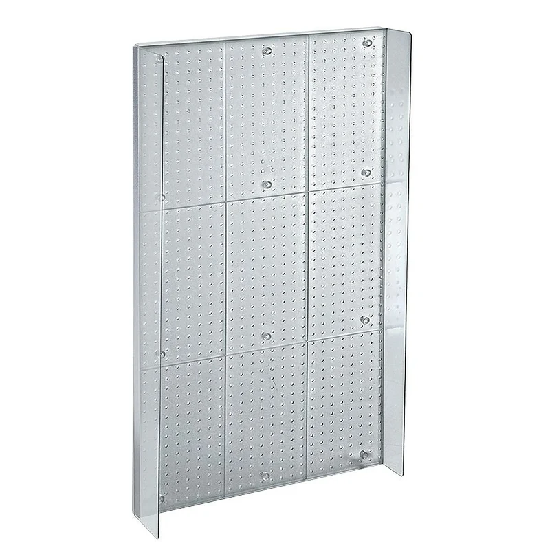 Azar Displays Pegboard Powerwing Display, 8" x 20.6", Clear (700358-CLR)