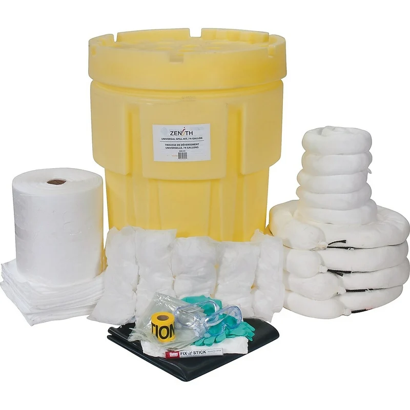Zenith Safety – Trousse pour déversement industriel, 95 gallons, huile seulement, avec baril suremballé