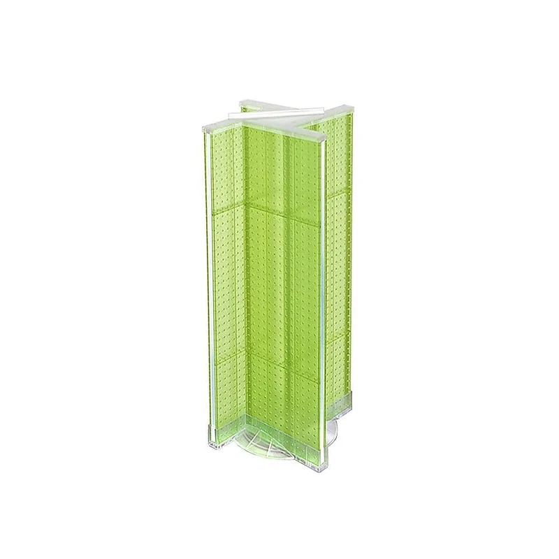Azar Displays – Présentoir rotatif en panneau perforé en plastique, 13,5 x 44 po, vert (700444-GRE)