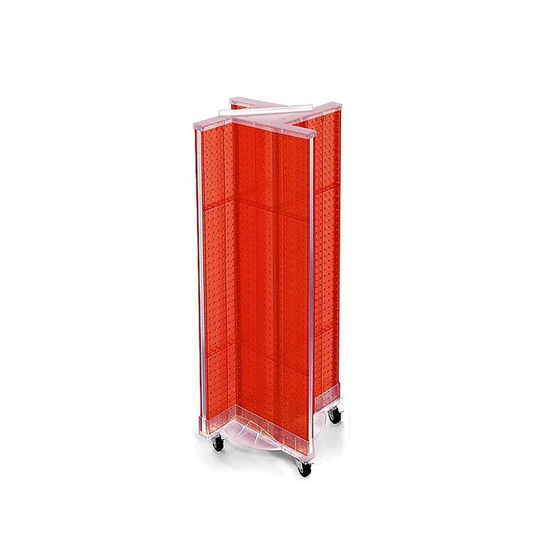Azar Displays Pegboard Pinwheel Unit, 44" x 13.5", Red (700443-RED)