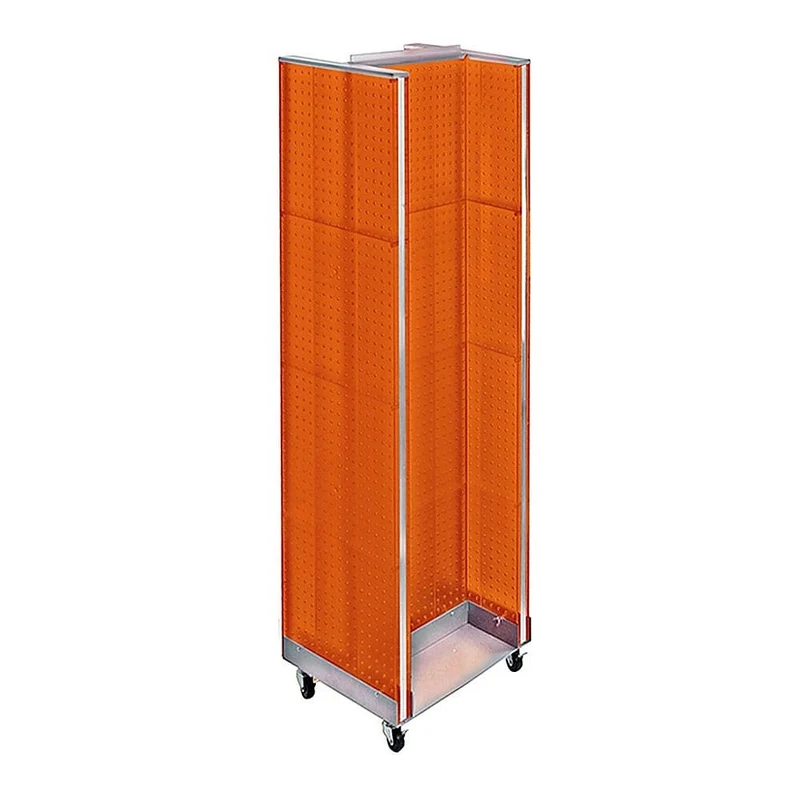 Azar Displays H-Unit Floor Display, 60" x 16", Orange (700431-ORG)