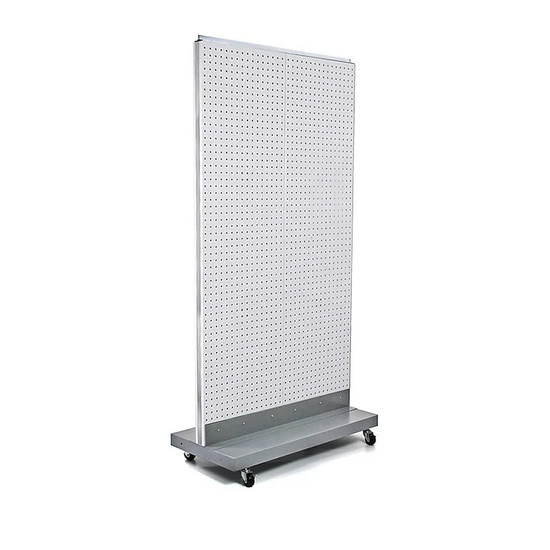 Azar Displays Pegboard Floor Stand, 32" x 60", White (700732-WHT)