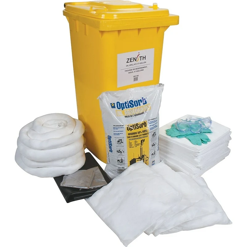 Zenith Safety 63-Gallon Mobile Spill Kits, Oil Only, With Mobile Container
