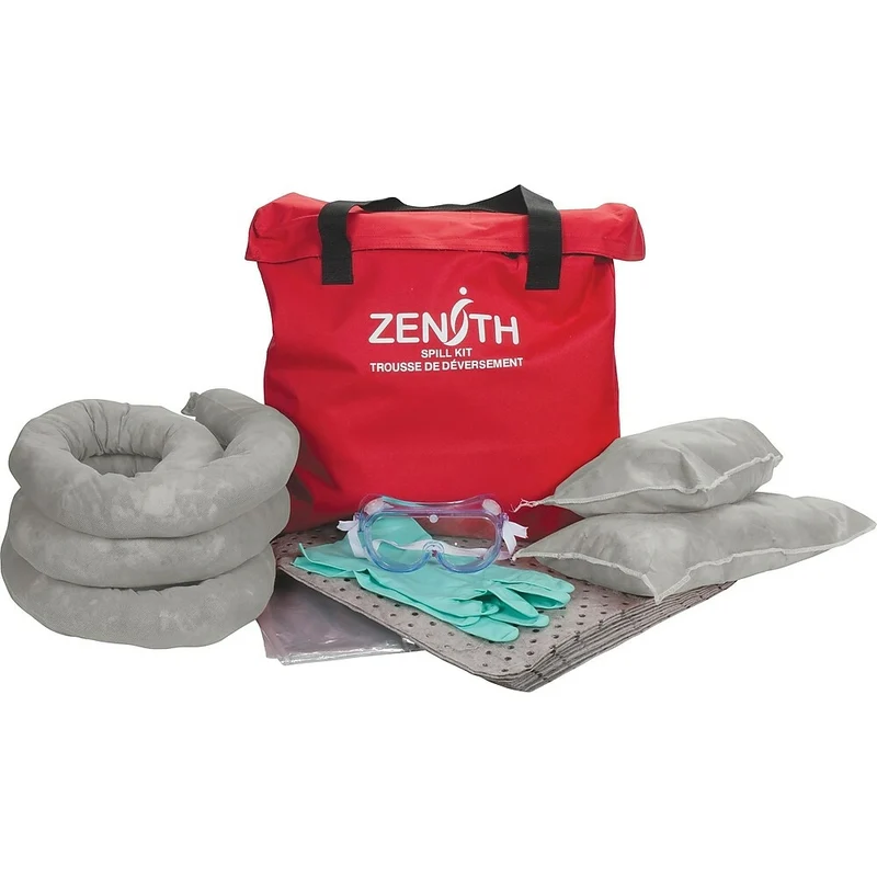 Zenith Safety - Trousses antidéversements 10 gallons, tout-usage, avec sac en nylon