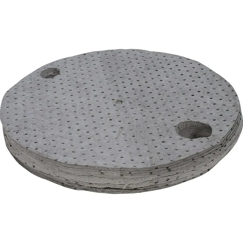 Zenith Safety Drum Cover Absorbent Pads, Universal, 25 Pack