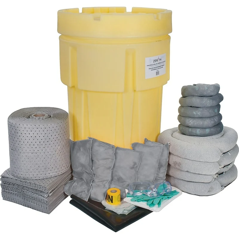 Zenith Safety – Trousses de déversement 95 gallons, universel, avec surconteneur