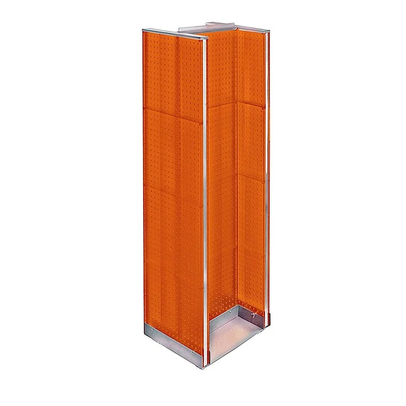 Azar Displays Pegboard Floor Display H-Spinner, 60" x 16", Orange (700430-ORG)