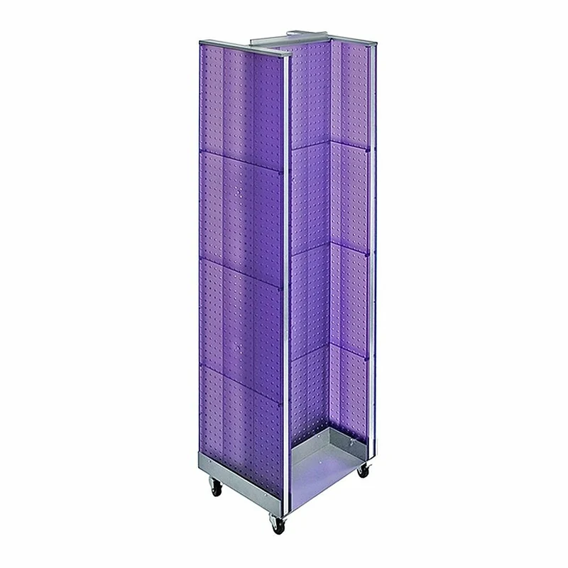 Azar Displays – Présentoir de plancher en H, 60 x 16 po, violet (700431-PUR)