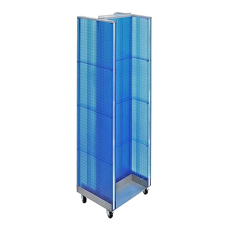 Azar Displays – Présentoir de plancher H-Unit, 60 x 16 po, bleu (700431-BLU)
