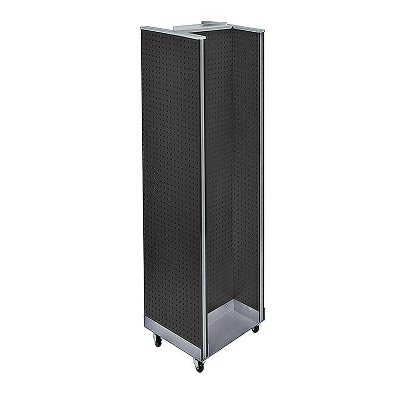 Azar Displays H-Unit Floor Display, 60" x 16", Black (700431-BLK)