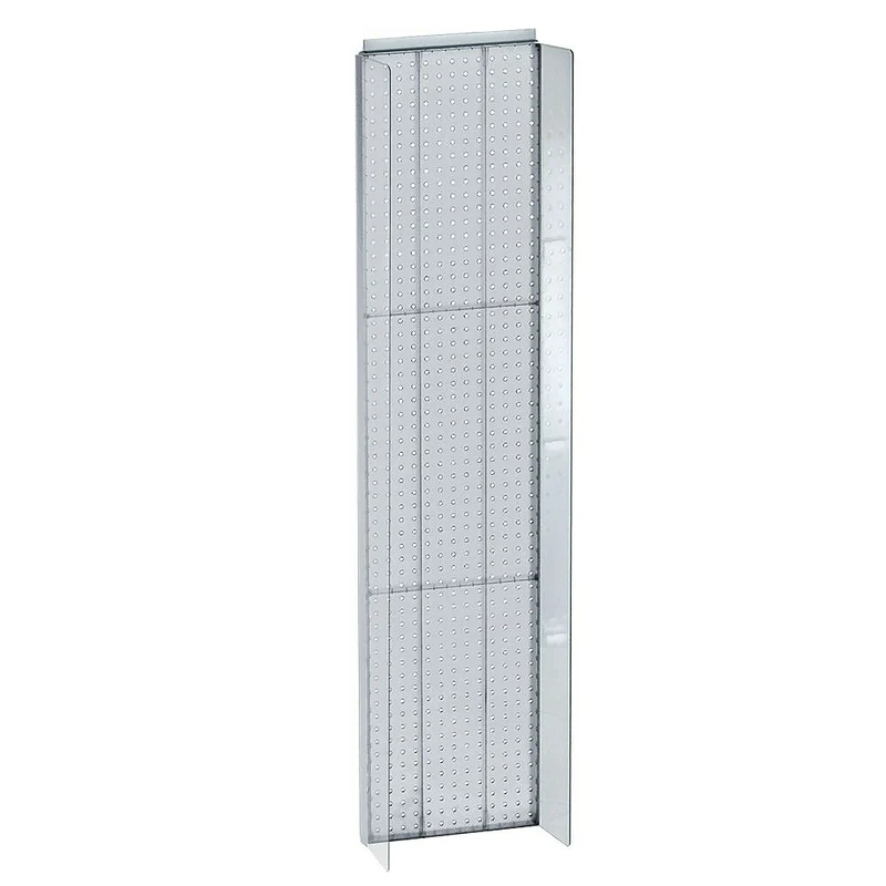 Azar Displays - Présentoir Powerwing à panneau perforé, 14 x 60 po, transparent (700354-CLR)