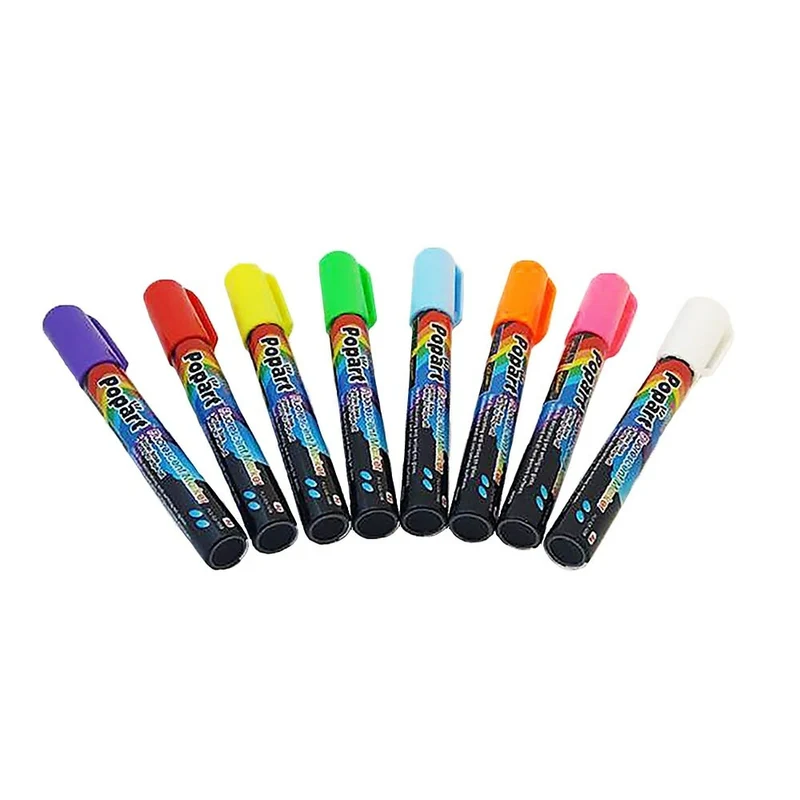 Popart - Marqueurs fluorescents effaçables à l’eau