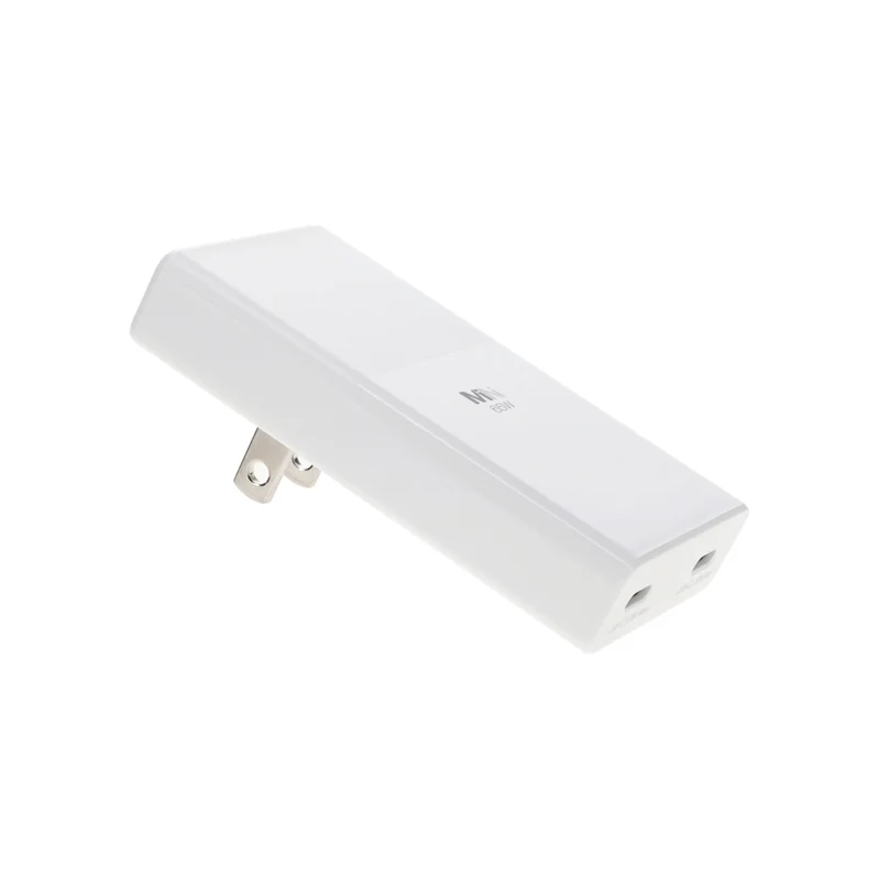 LBT Ultra Fast Mini 65W Dual USB-C ports GaN Slim PD Wall Charger - White