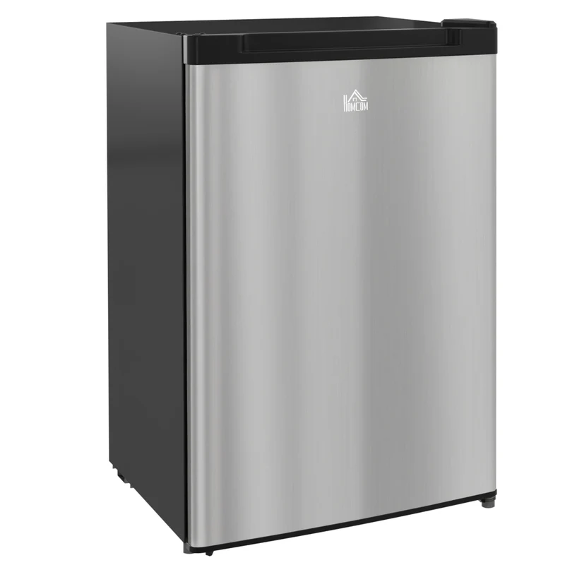 HOMCOM Compact Upright Mini Freezer - 3 cu. ft. - Silver
