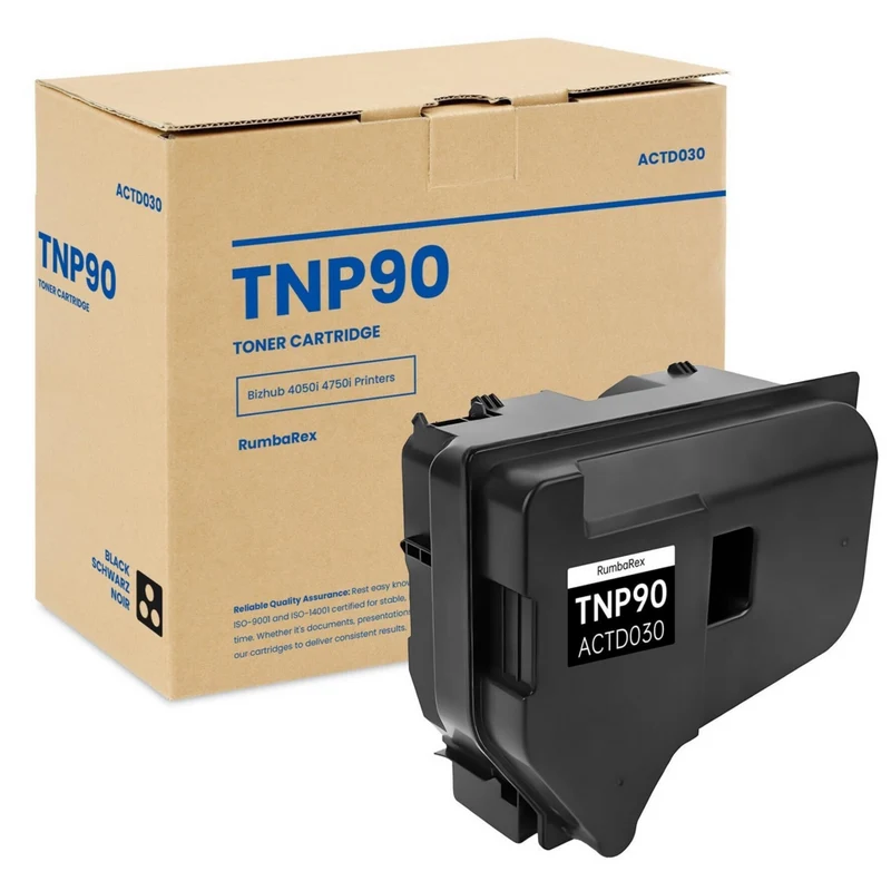CET - Konica Minolta Bizhub 4050i/4750i/4700i/ 4051i/4751i/4701i TNP90/91 Cartouche de toner - Rendement Standard - Noir