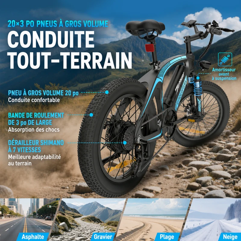 Gyrocopters - Vélo électrique Zapphire pour adolescents - Vitesse 32 km/h - Autonomie (assistance) 91 km - Noir - Lot de 2