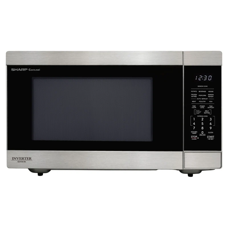 Sharp Carousel XL 2.2 cu. ft. Countertop Microwave Oven with Inverter Technology - Stainless Steel