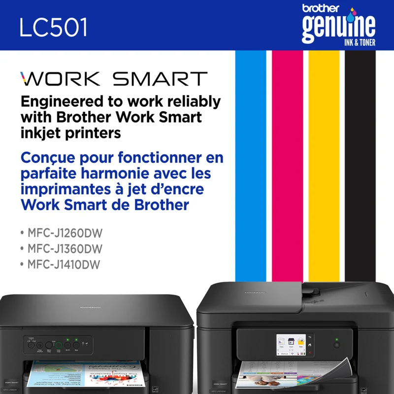 Brother Genuine LC501MS Ink Cartridge - Standard Yield - Magenta