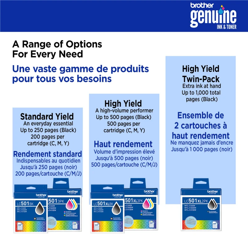 Brother Genuine LC501MS Ink Cartridge - Standard Yield - Magenta