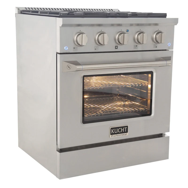 Kucht - 30 po Série KNG Cuisinière Pro Style au gaz naturel - Acier inoxydable