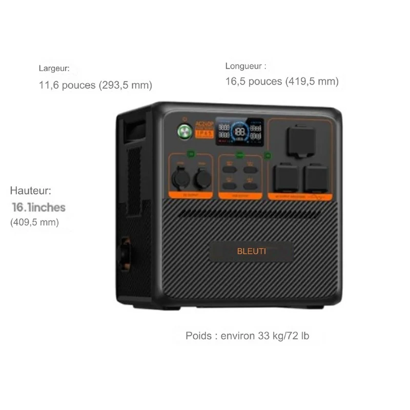 Bluetti - Centrale électrique portable Premium Series AC240P et panneau solaire SP200L
