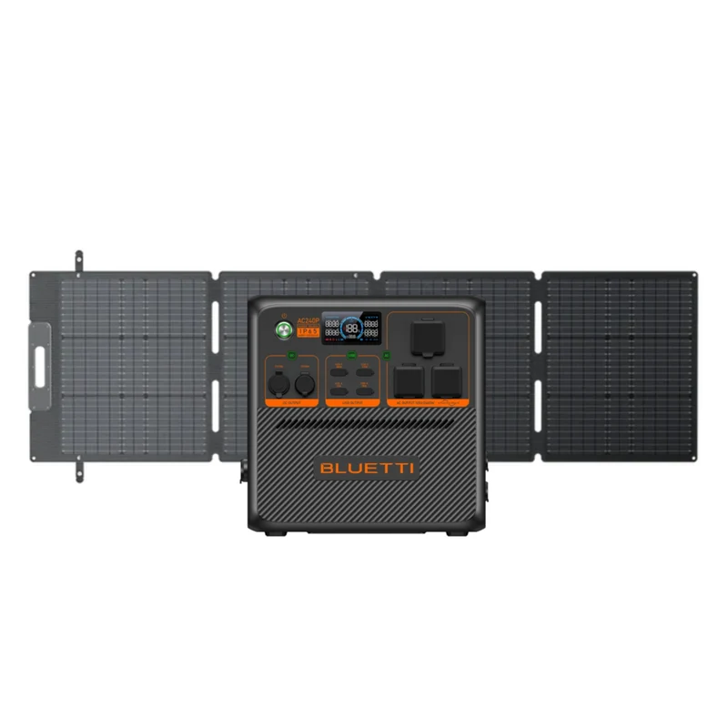 Bluetti Premium AC240P 2048Wh Portable Power Station and SP200L Solar Panel