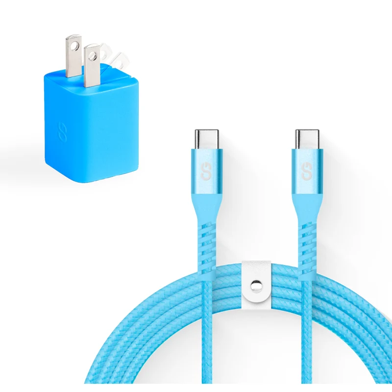 LOGiiX Vibrance USB-C Charging Kit - Turquoise