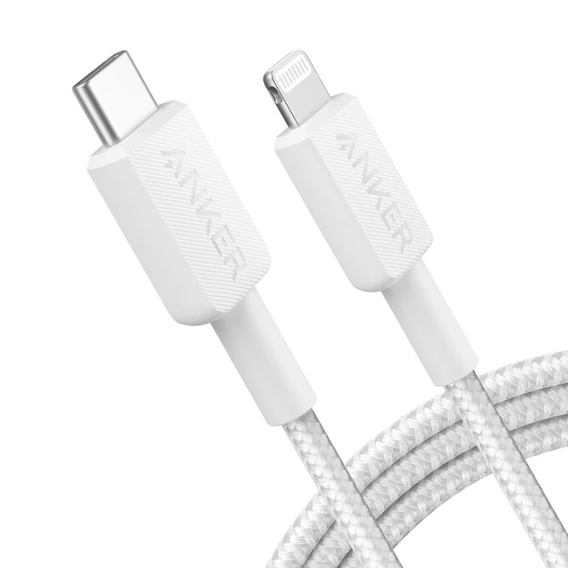 Anker - Câble USB-C vers Lightning 6 pieds - Blanc