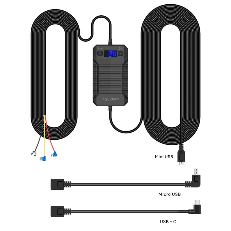 Adesso Mygekogear Acs G100 Smart Hardwire Kit Pro With Mini, Micro USB, USB C